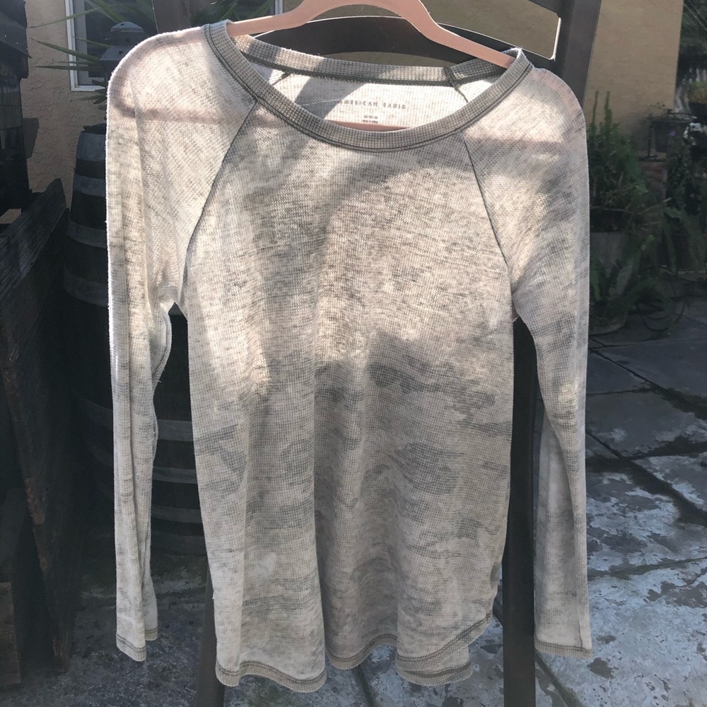 AE Camo Waffle Long Sleeve